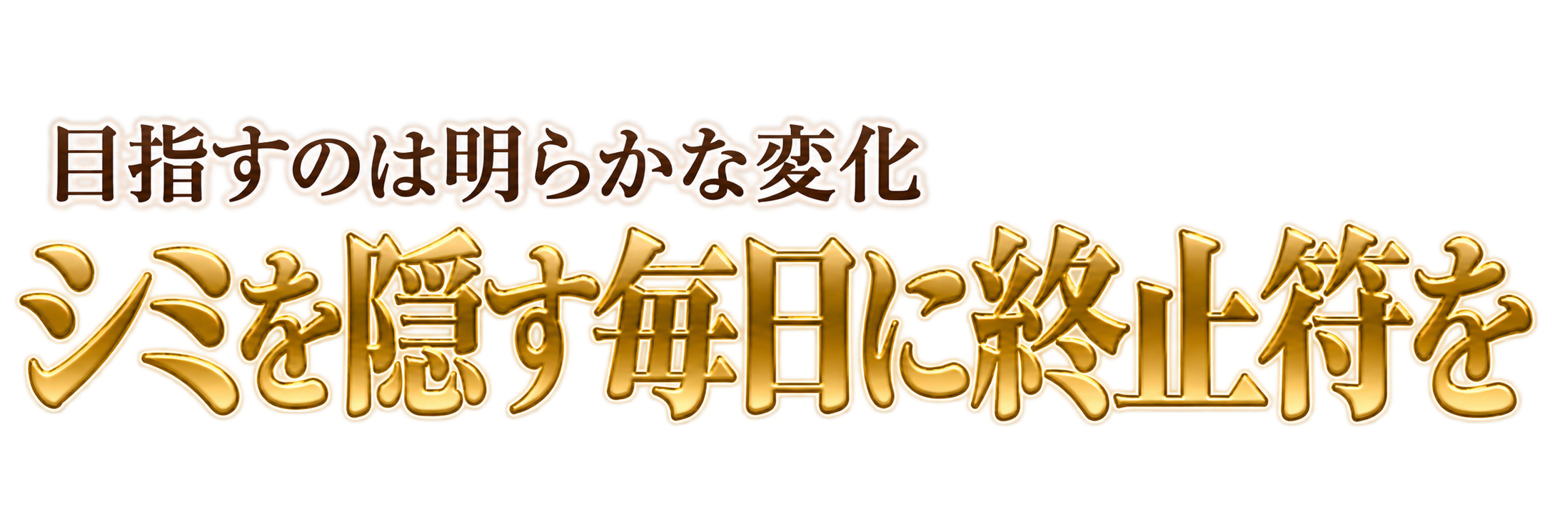 目指すのは明らかな変化 シミを隠す毎日に終止符を